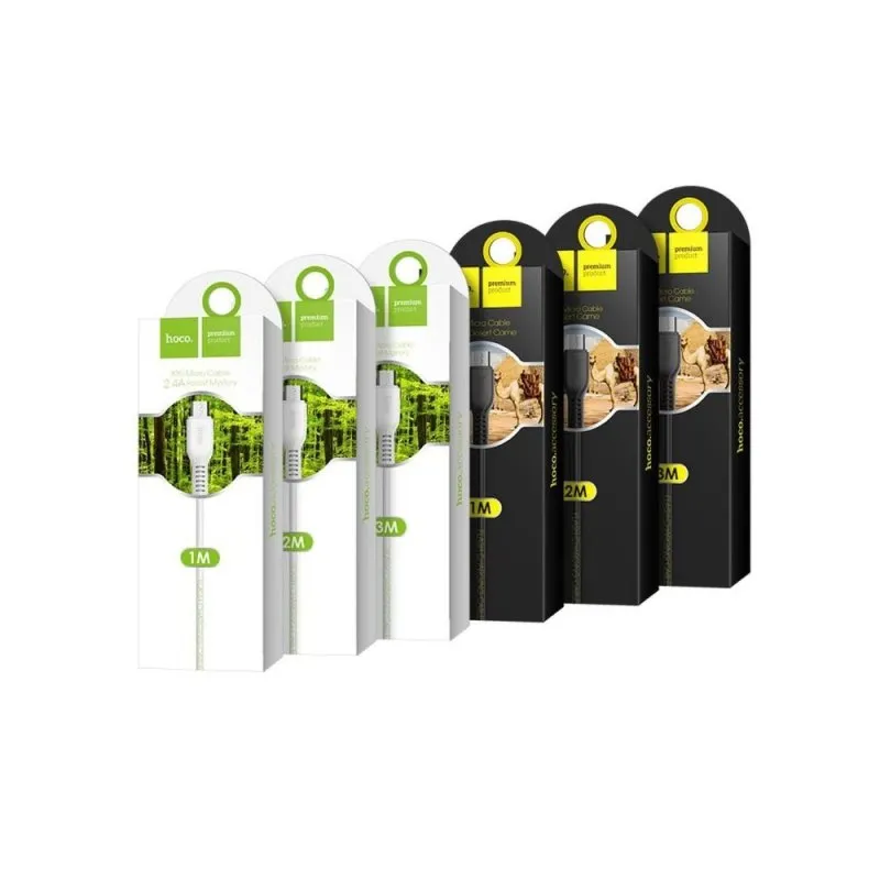 USB kabal HOCO X20 Lightning 1m crni
