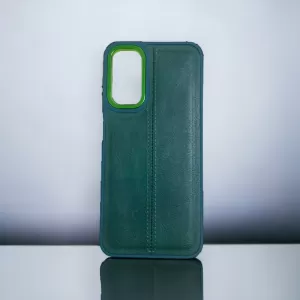 Futrola KOZNA SA BAMPEROM za Samsung S918 Galaxy S23 Ultra maslinasto zelena