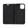 Futrola flip LUNA BOOK CARBON za iPhone 15 Plus (6.7) crna