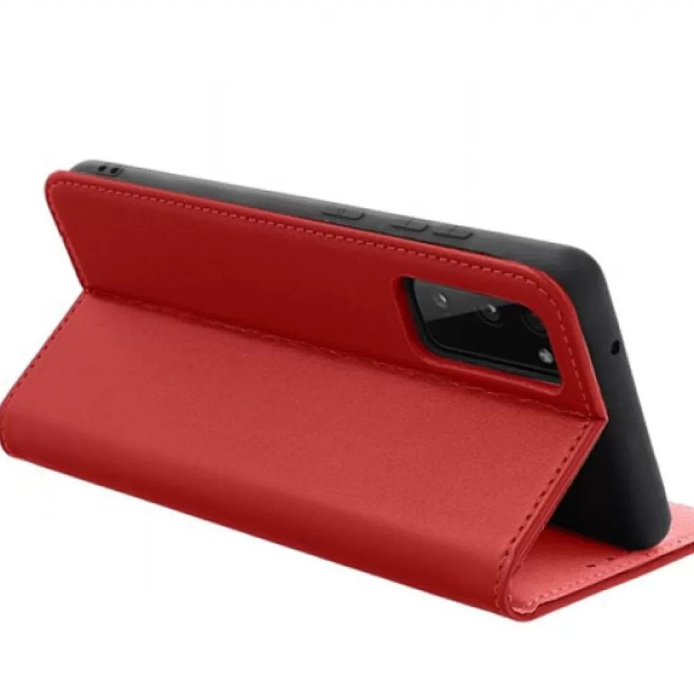 Futrola flip LEATHER CASE SMART PRO za iPhone 15 Pro (6.1) crvena