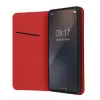 Futrola flip LEATHER CASE SMART PRO za iPhone 15 Pro (6.1) crvena