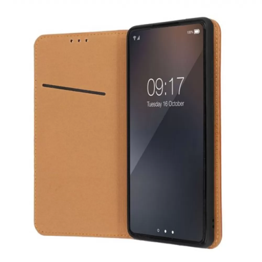 Futrola flip LEATHER CASE SMART PRO za iPhone 15 Pro (6.1) braon