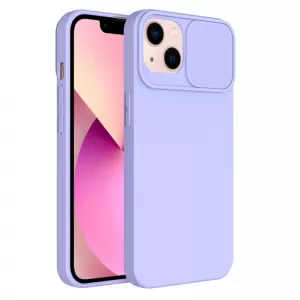 Futrola SOFT FULL PROTECT CAMERA (slide case) za iPhone 15 (6.1) lila