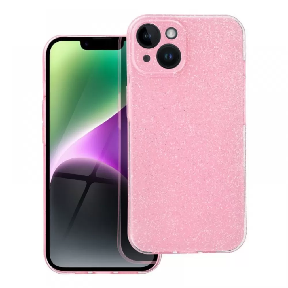 Futrola CLEAR CASE 2MM BLINK za Xiaomi Redmi 12C roze