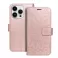 Futrola flip MEZZO BOOK za iPhone 15 Pro (6.1) mandala roze gold