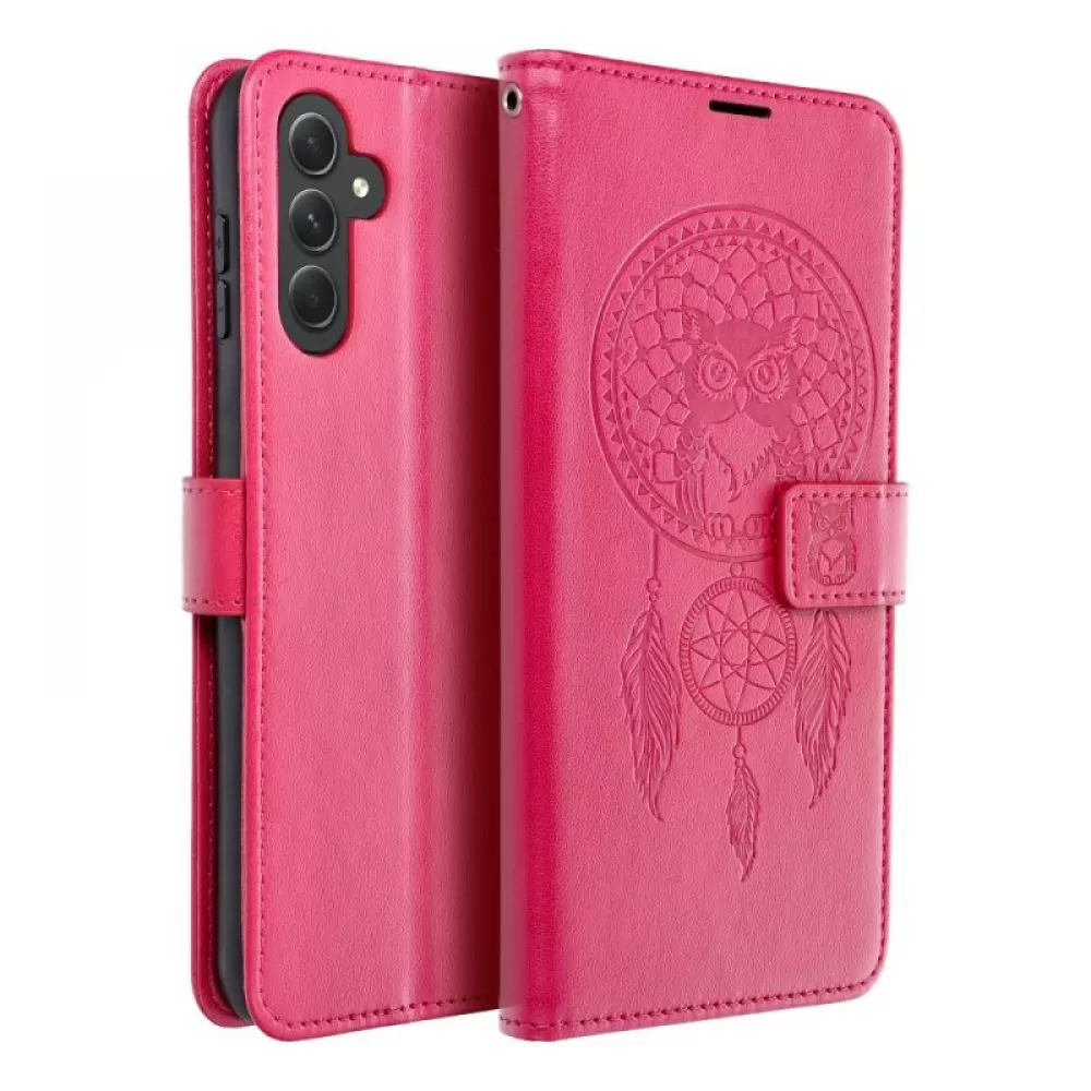 Futrola flip MEZZO BOOK za iPhone 15 Pro (6.1) dreamcatcher roze (magenta)