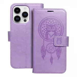 Futrola flip MEZZO BOOK za iPhone 15 Plus (6.7) dreamcatcher ljubicasta