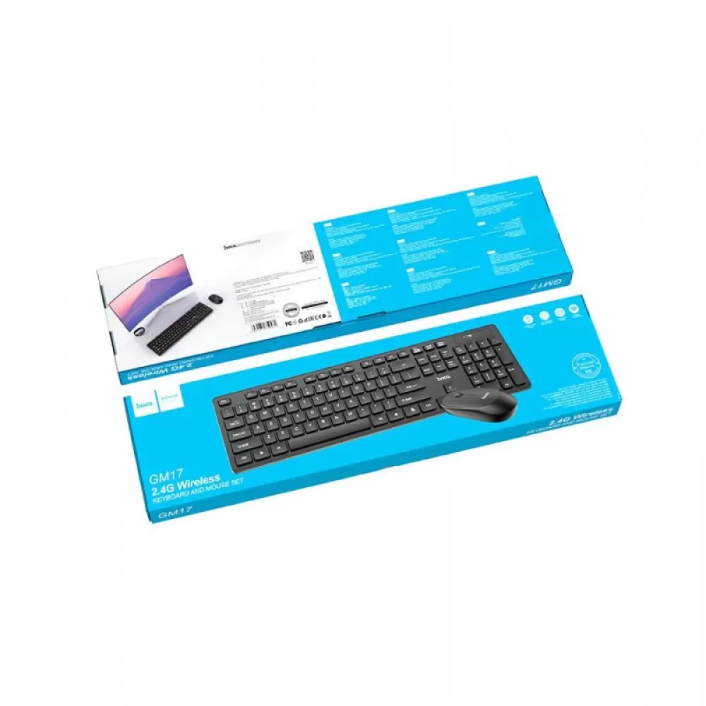 Bezicna tastatura i mis HOCO. GM17 crni