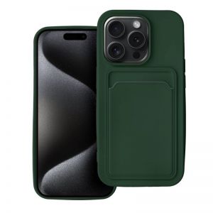 Futrola SOFT sa dzepicem (card case) za iPhone 15 Plus (6.7) zelena