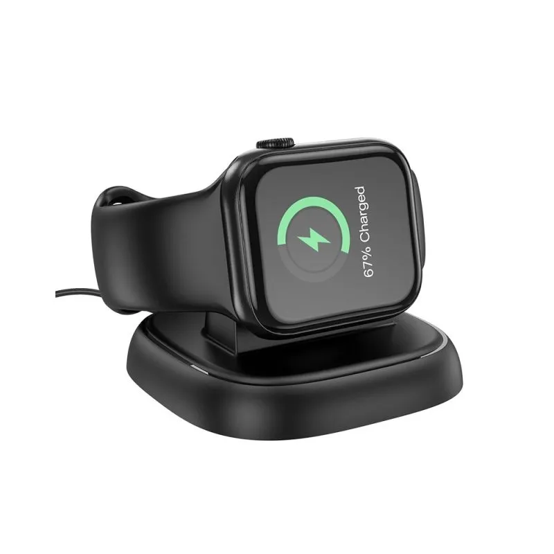 Bezicni punjac (punjac za sat) HOCO. CW44 2.5W za Apple Watch crni