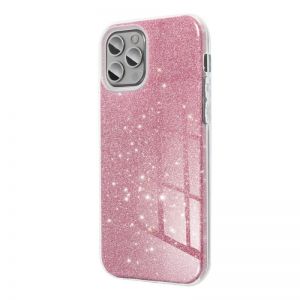 Futrola PVC SHINE 3IN1 (shining case) za iPhone 15 (6.1) roze