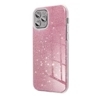 Futrola PVC SHINE 3IN1 (shining case) za iPhone 15 (6.1) roze