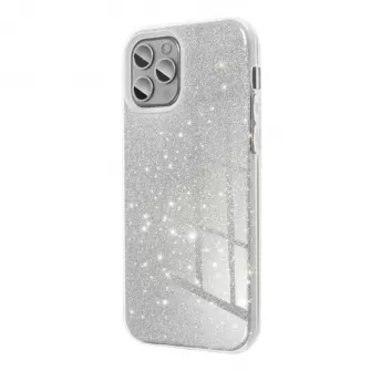 Futrola PVC SHINE 3IN1 (shining case) za iPhone 15 Pro (6.1) srebrna