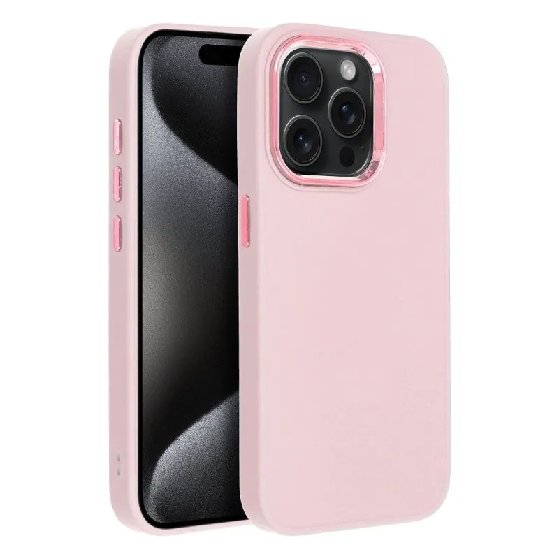 Futrola BOSS (frame case) za iPhone 15 (6.1) puder roze