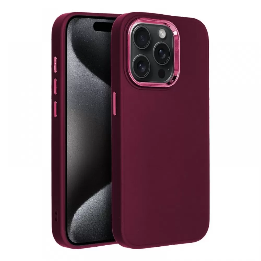 Futrola BOSS (frame case) za iPhone 15 Pro (6.1) bordo