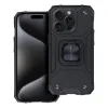 Futrola HARD SA PRSTENOM (nitro case) za iPhone 15 Pro (6.1) crna