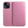 Futrola flip DUAL POCKET BOOK za iPhone 15 (6.1) roze