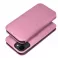 Futrola flip DUAL POCKET BOOK za iPhone 15 Pro (6.1) roze