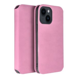 Futrola flip DUAL POCKET BOOK za iPhone 15 Plus (6.7) roze