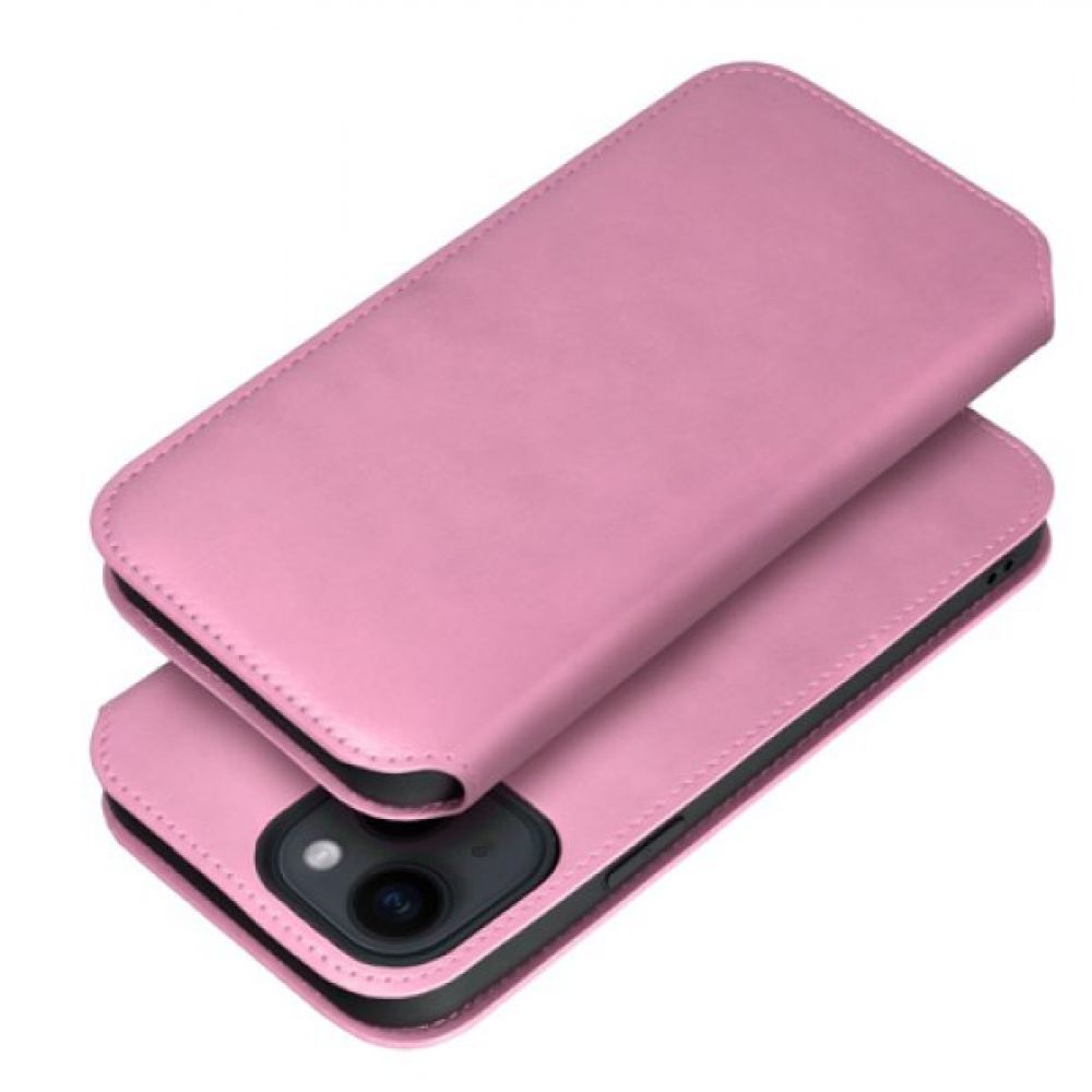 Futrola flip DUAL POCKET BOOK za iPhone 15 Plus (6.7) roze