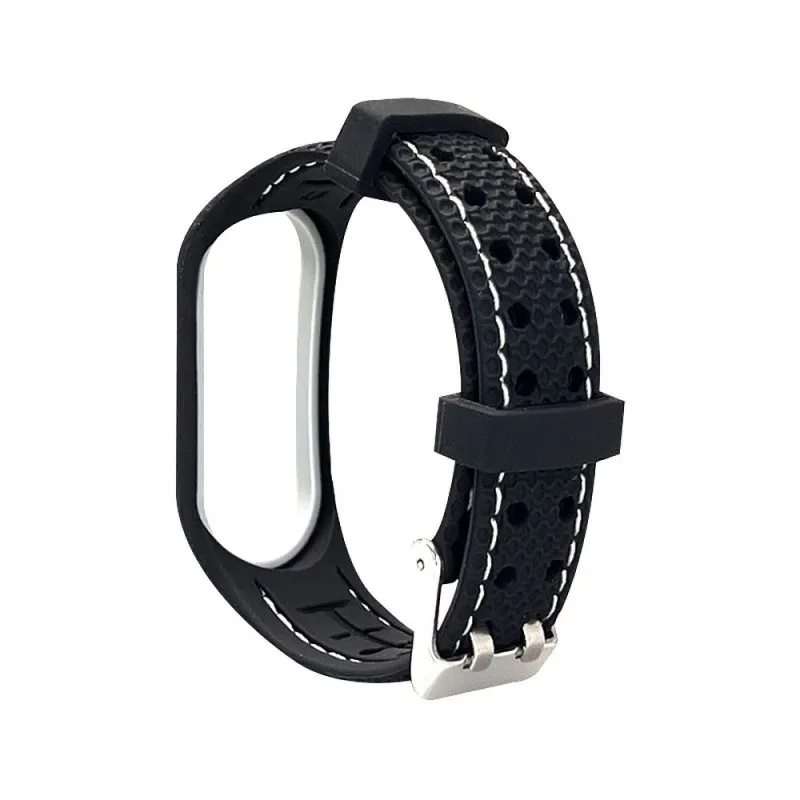 Narukvica za sat LIFESTYLE za Xiaomi Mi Band 7 (03) crna sa sivim