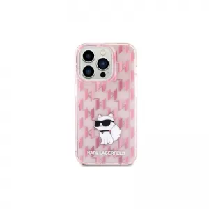 Futrola original KARL LAGERFELD KLHCP15LHNCMKLP za iPhone 15 Pro monogram roze