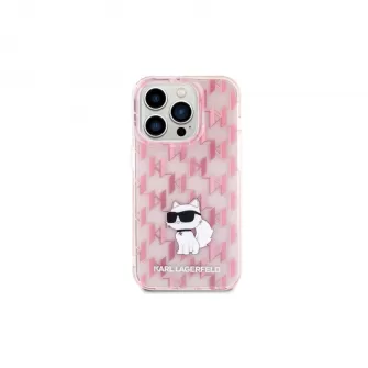 Futrola original KARL LAGERFELD KLHCP15LHNCMKLP za iPhone 15 Pro monogram roze