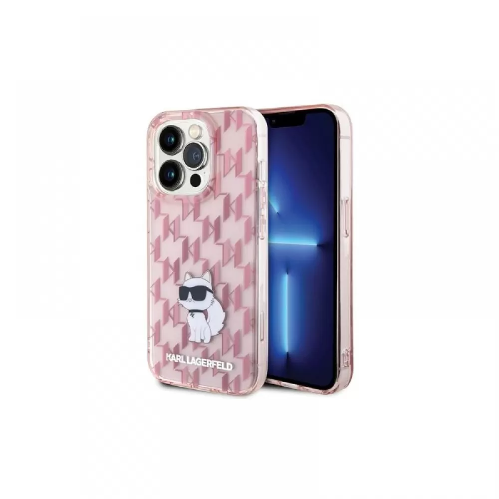 Futrola original KARL LAGERFELD KLHCP15LHNCMKLP za iPhone 15 Pro monogram roze