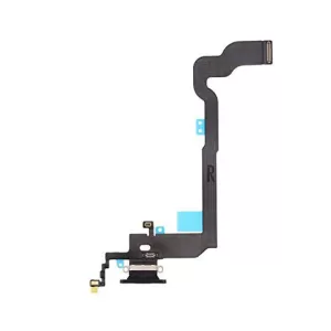 Flet sa konektorom punjenja za iPhone X (10) crni FULL ORG EU SH