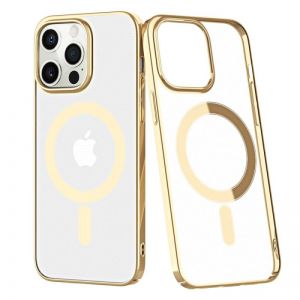 Futrola MAGSAFE CLEAR za iPhone 14 Plus (6.7) zlatna