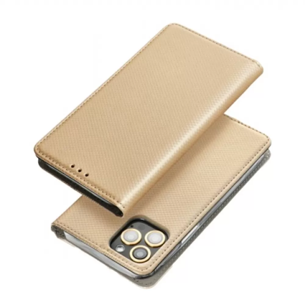 Futrola flip SMART CASE BOOK za Xiaomi Redmi Note 12S zlatna