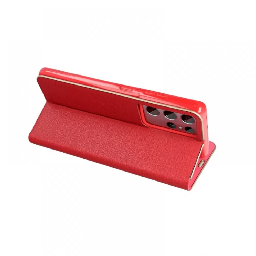 Futrola flip LUNA BOOK GOLD za Xiaomi Redmi Note 12S crvena