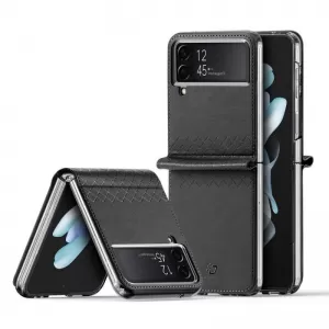 Futrola DUX DUCIS BRIL LEATHER za Samsung Galaxy Z Flip 5 5G crna