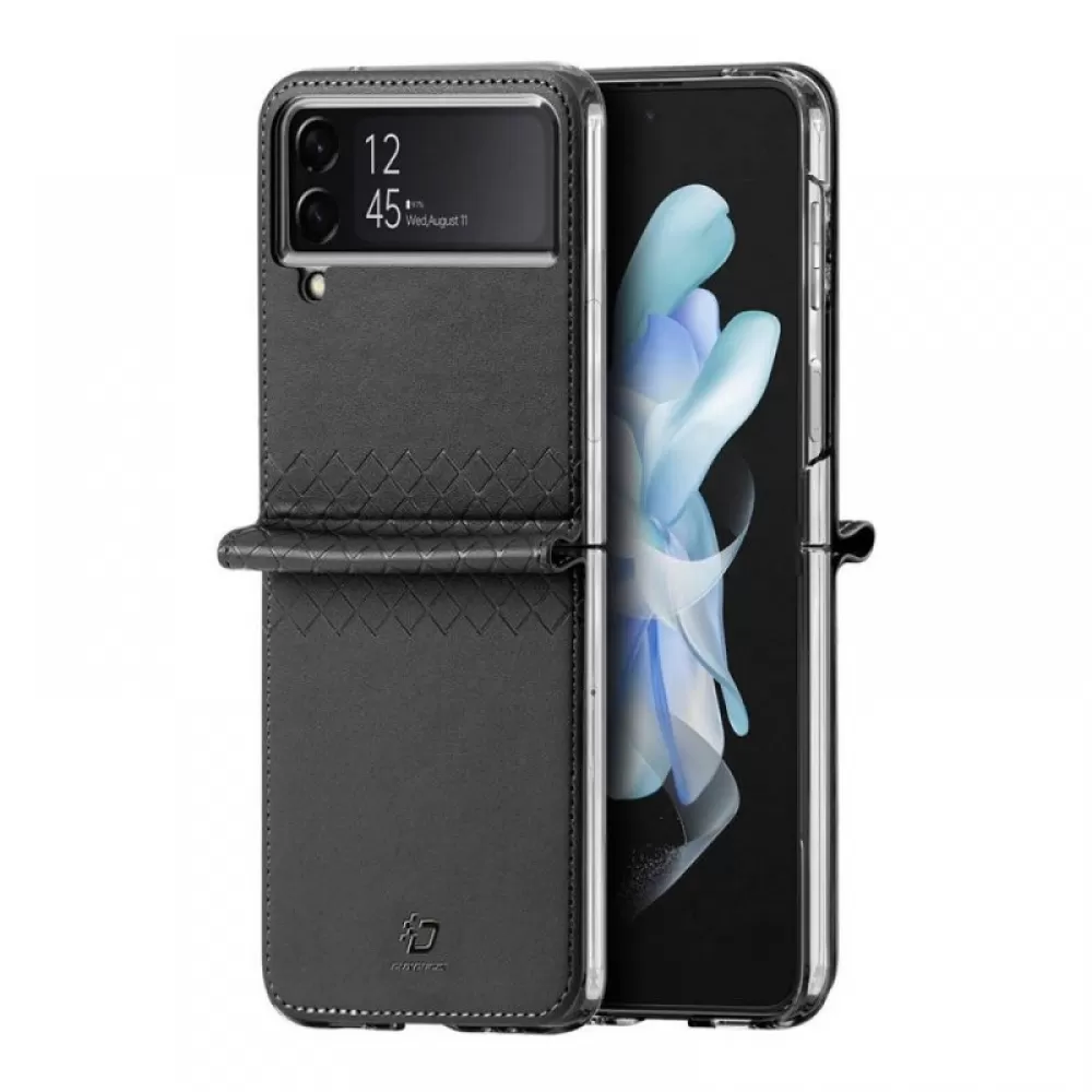 Futrola DUX DUCIS BRIL LEATHER za Samsung Galaxy Z Flip 5 5G crna