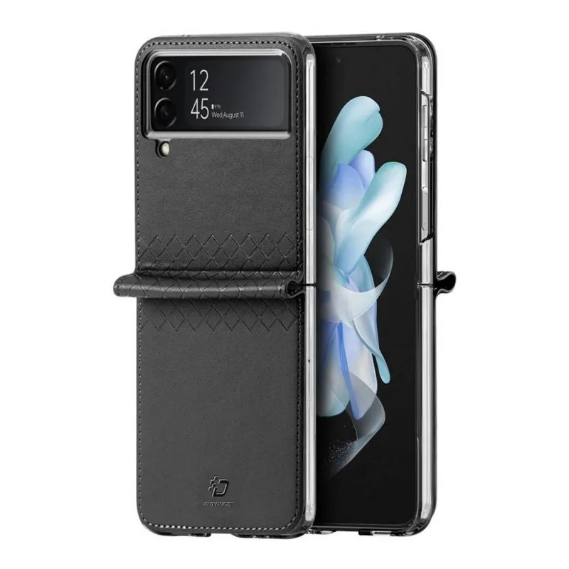 Futrola DUX DUCIS BRIL LEATHER za Samsung Galaxy Z Flip 5 5G crna