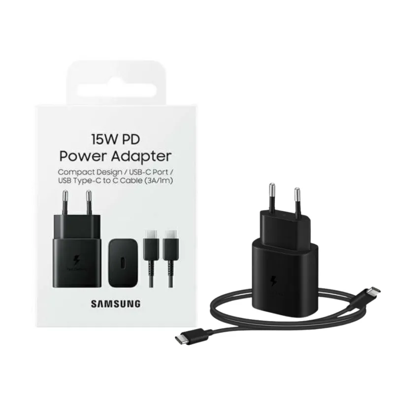 Kucni punjac SAMSUNG FAST EP-T1510XBEGEU USB Type-C 2A 15W FULL ORIGINAL crni