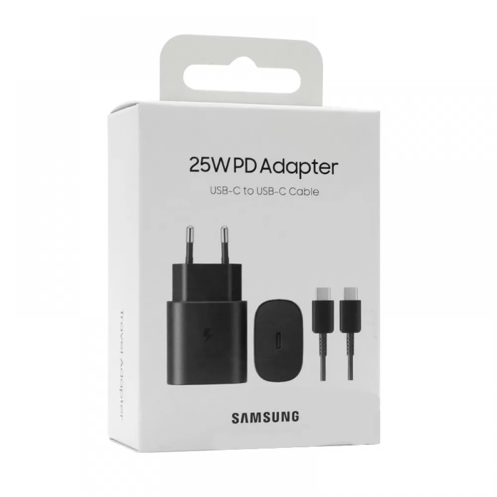 Kucni punjac SAMSUNG FAST EP-TA800XBEGWW USB Type-C 3A 25W FULL ORIGINAL crni