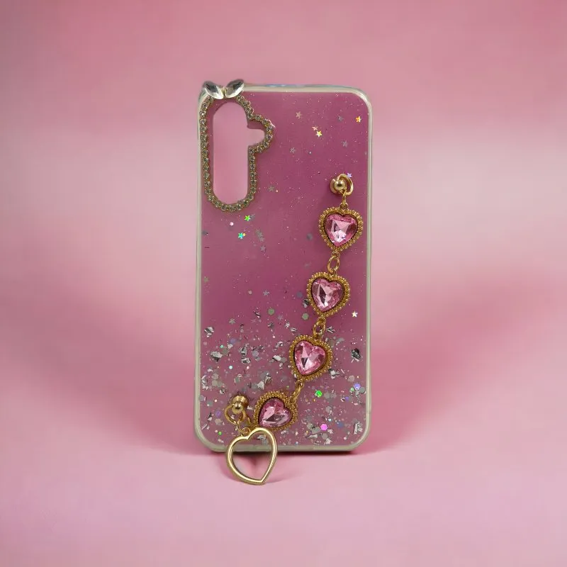 Futrola DELUXE CRYSTAL za Samsung A145 Galaxy A14 4G/5G roze