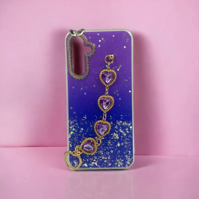 Futrola DELUXE CRYSTAL za iPhone 14 Pro Max (6.7) tamno plavo-ljubicasta