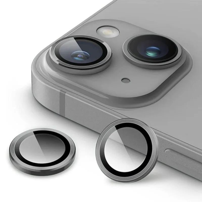Zastita za kameru CLASSIC za iPhone 15 Pro / 15 Pro Max siva