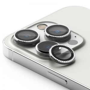 Zastita za kameru CIRKON za iPhone 15 Pro / 15 Pro Max siva