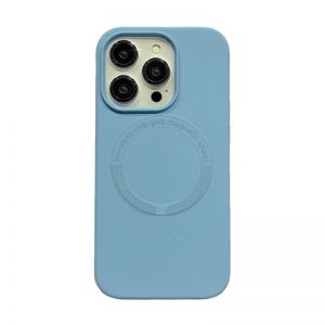 Futrola LEATHER CASE MAGSAFE za iPhone 15 Pro (6.1) svetlo plava