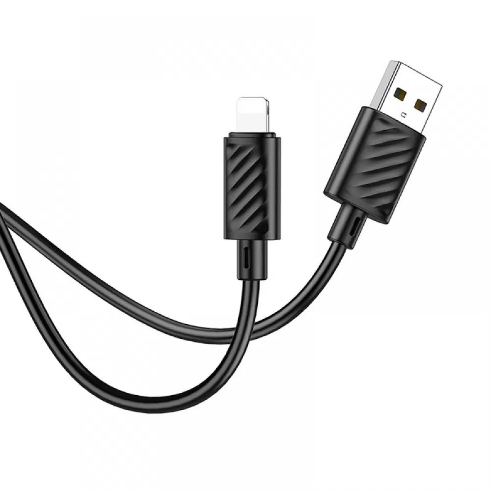 USB kabal HOCO. X88 2.4A lightning crni