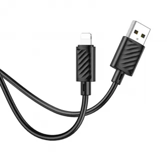 USB kabal HOCO. X88 2.4A lightning crni