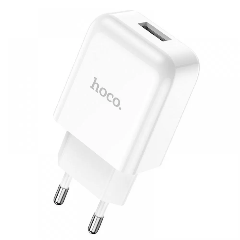 Adapter HOCO. N2 USB port 2.1A beli