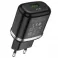 Adapter HOCO. N3 USB 3A QC3.0 fast crni