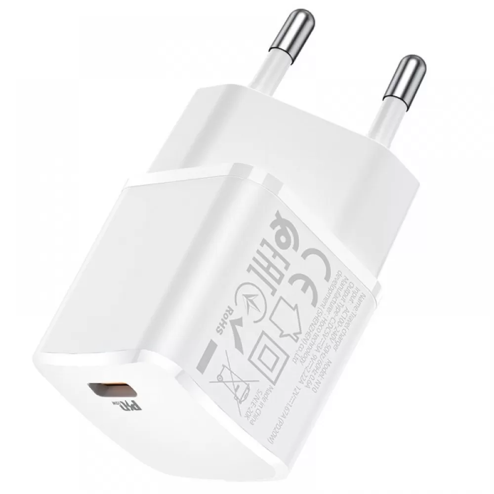 Adapter HOCO. N10 Type C 20W beli