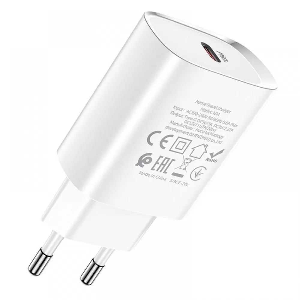 Adapter HOCO. N14 Type C PD20W fast beli