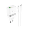 Kucni punjac HOCO. N21 Type C na Lightning 30w beli