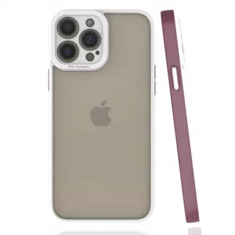 Futrola PVC PRO CAMERA za iPhone 12 Pro Max (6.7) bordo